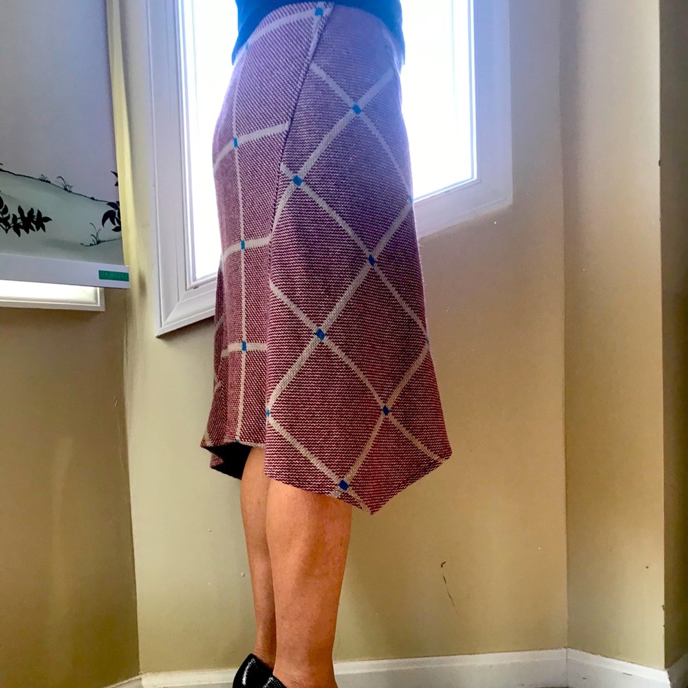 Wool Blend Midi High Low Winter Dress